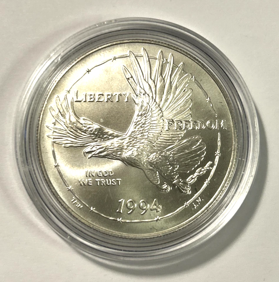 1994w National POW Museum Commemorative Silver Dollar, Brilliant Uncirculated! - Image 2 of 4