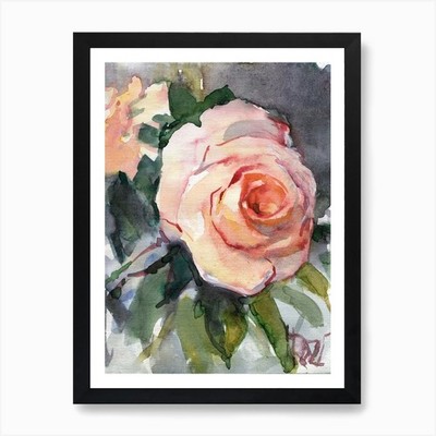 Die Rose Kunstdruck gerahmt Wandbild Poster Leinwanddruck Bild