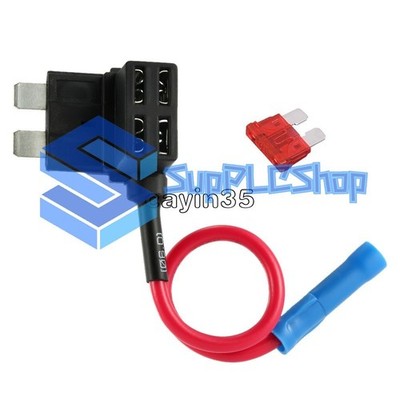 12V Car Add-a-Circuit Fuse TAP Adapter ATM APM Car Fuse Holder U *mp