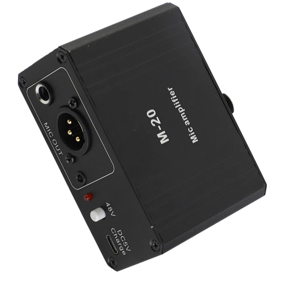 Mikrofonvorverstärker High Gain 48V Phantomspeisung XLR-Ausgang Mikrofonvor URS - Bild 2 von 4