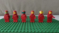 Lego Vintage lot of 6 Space RED SPACEMAN MINIFIGURE sp005