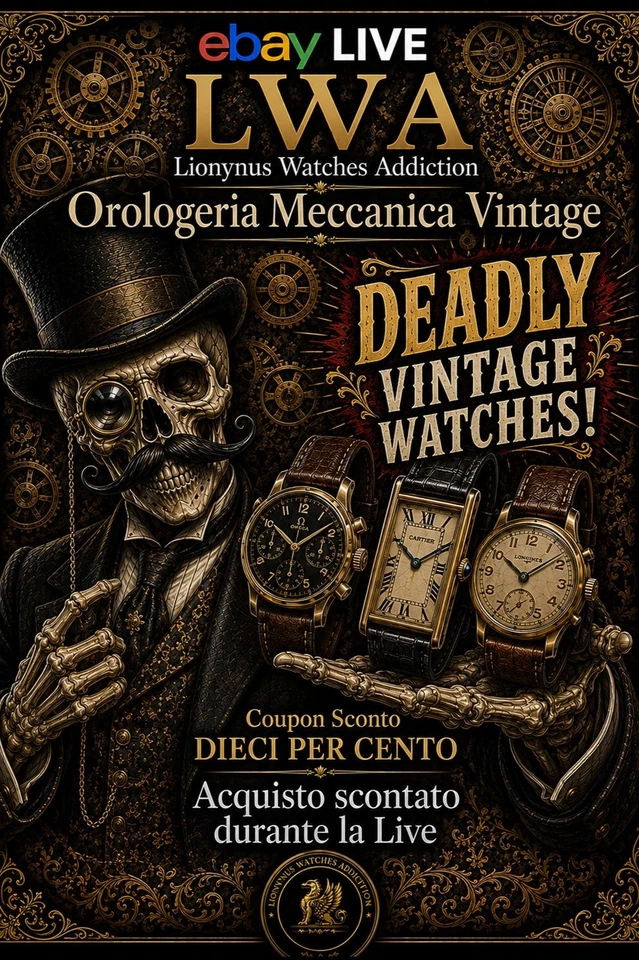 Lionynus Watches Addiction "Orologeria Meccanica Vintage" Coupon SCONTO 10%