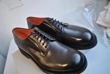SANTONI LEATHER LACE UP GOODYEAR BROWN SIZE 42.5 850.00 CART. SAN-25A74a