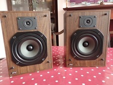 JPW Sonata Speakers with Dark Wood Veneer