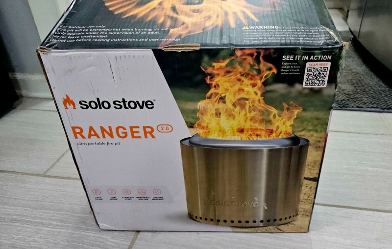 Solo Stove Ranger 2.0 Ultra Portable Outdoor Fire Pit Stainless Steel New in Box