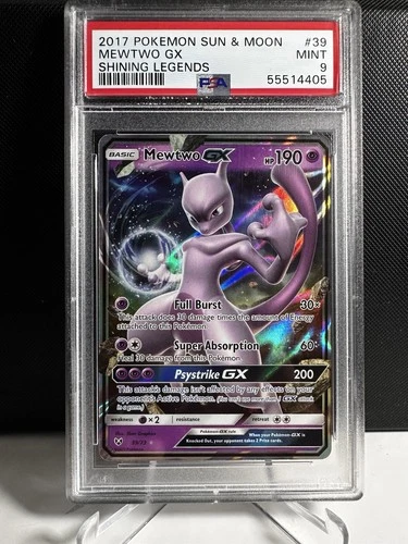 Pokémon! PSA 9 Mewtwo GX 39/73 - Shining Legends - Ultra Rare - Gem Mint