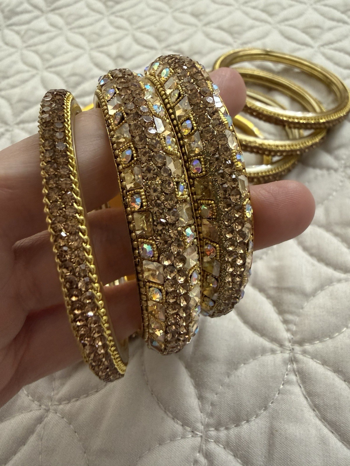 Gold Bangle Bracelets - image 4