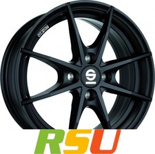 Sparco Trofeo 4 matt black 6.5x16" ET37 LK4 100 ML 63.3 Alufelgen 16 Zoll