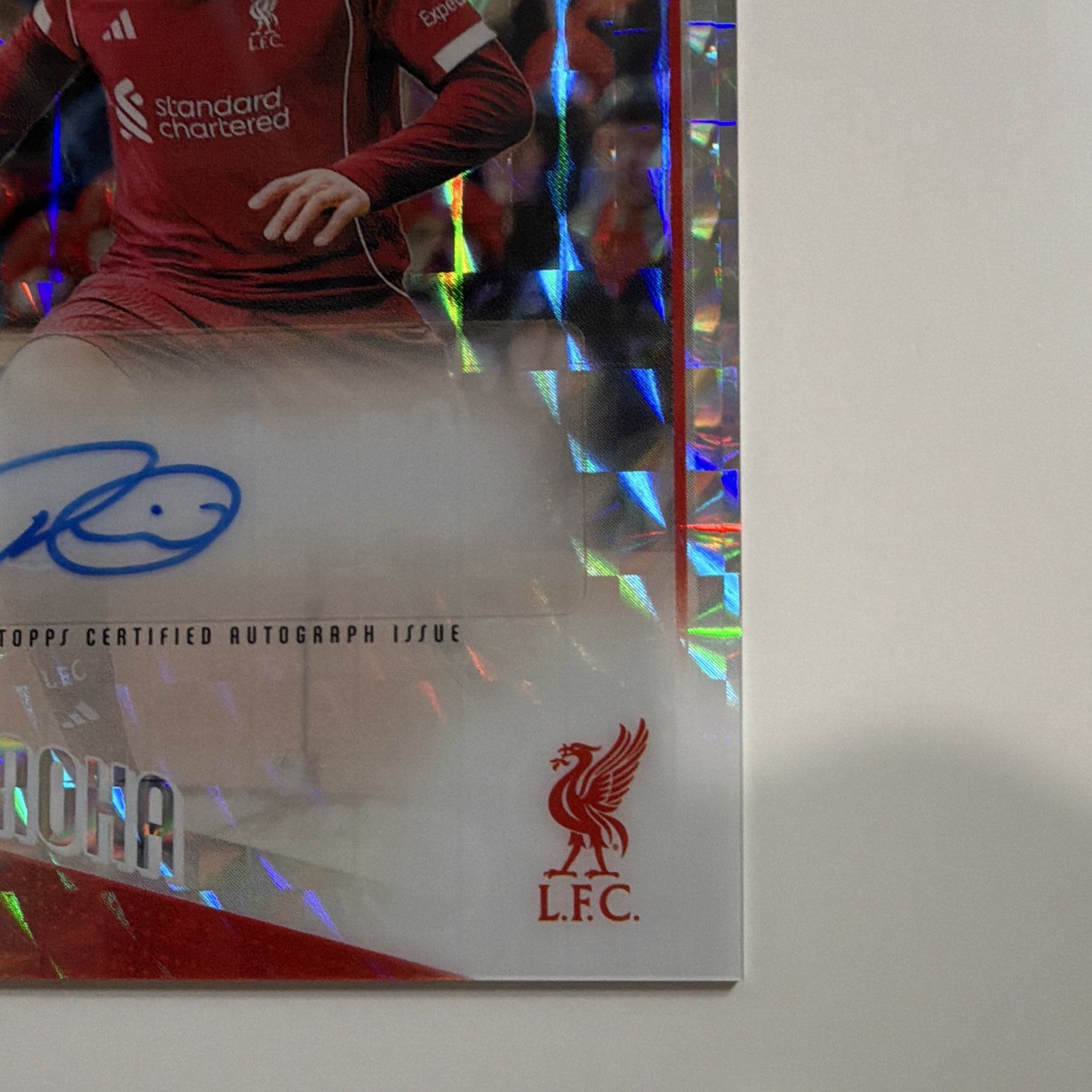 2025-26 Topps Chrome UCC Soccer Geometric Rio Ngumoha RC Rookie AUTO view 5