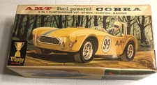 Vintage Ford Powered Cobra Racing Car Hot Rod Model Kit 3 in 1