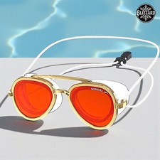 Speedo Sunny G Mariner Mirror Gold Aviators Swim Goggles Unisex Adult New in Box