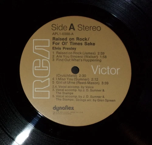 ELVIS PRESLEY - Raised On Rock (APL1-0388) MEGA-RARE NM Tan Label Copy - SHRINK!