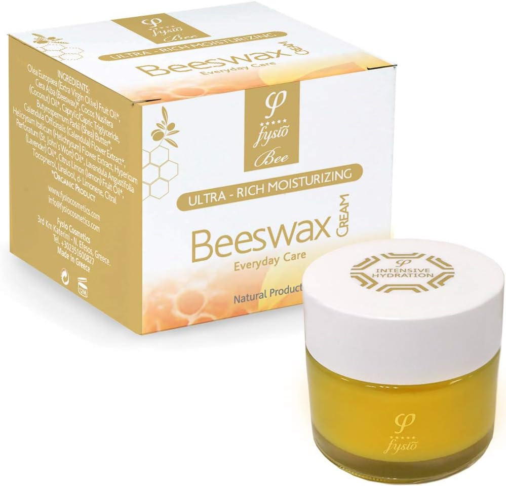 Crema Di Cera D’Api | Balsamo Organico Idratante per Pelli Secche | per Acne Ros