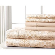 BrylaneHome 6-Pc Paisley Sheet Set