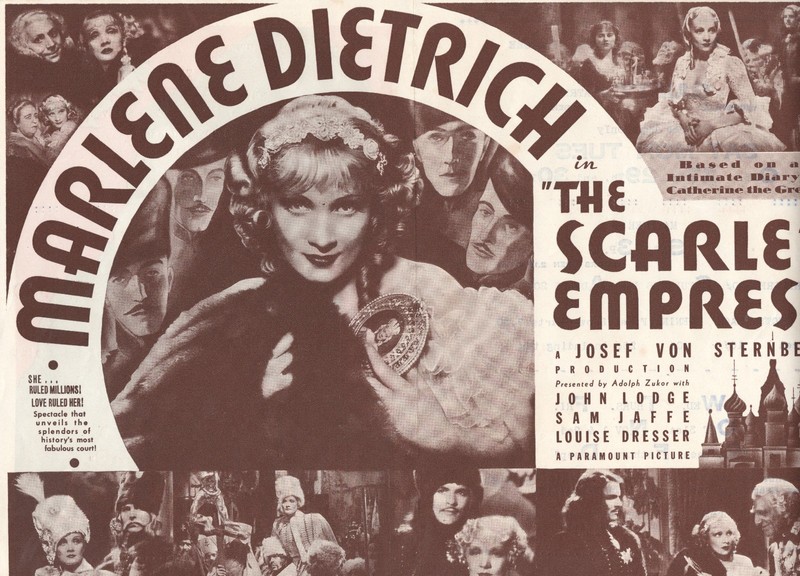 SCARLET EMPRESS (1934) Marlene Dietrich John Lodge Original Movie Herald