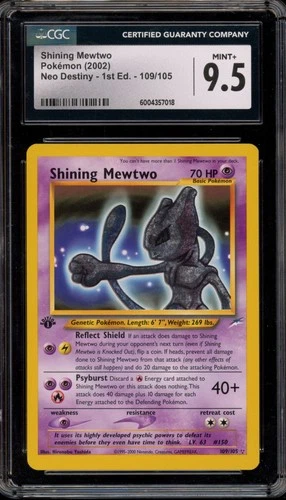 Pokemon Shining Mewtwo Neo Destiny 1st Edition Holo Secret Rare #109 CGC 9.5