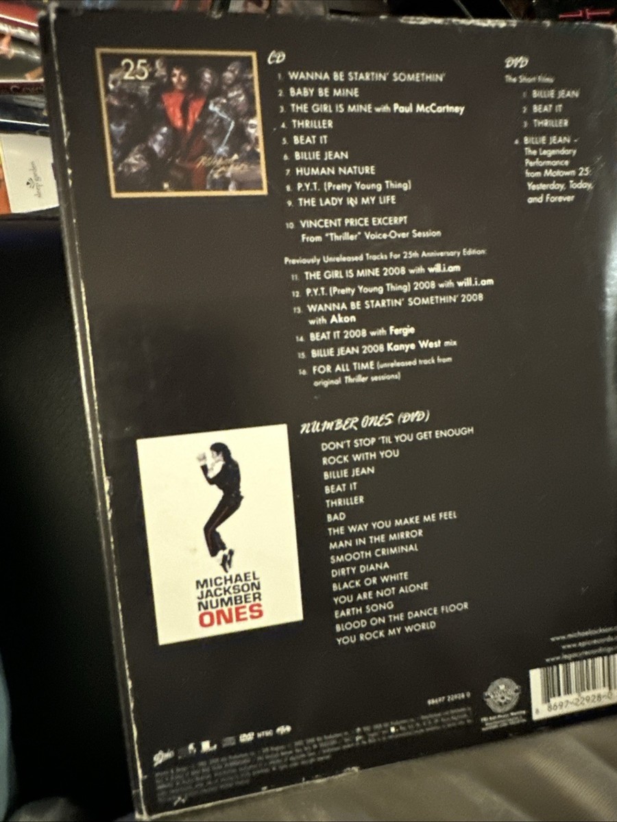 Michael Jackson Thriller Deluxe Fan Pack 25th Anniversary - CD DVD