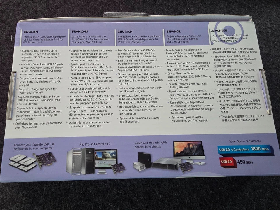 Adaptador Sonnet Allegro Pro 4 portas USB3.0 PCIe USB3-PRO-4PM-E (para Mac Pro) - Imagem 4 de 4