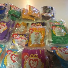 1998 McDONALD'S HAPPY MEAL TOYS TY BEANIE BABIES NEW 33 PCS TOTAL