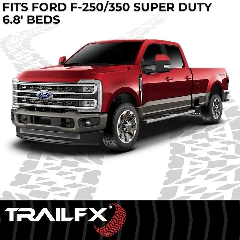 TrailFX 633N 床垫 橡胶 80 英寸 适用于 17-25 福特 F-250 F-350 Super Duty 6.8 英尺 — 第 3/4 张图片