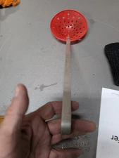 NEW ice Fishing Skimmer Flexible SCOOPER  scoop PLASTIC ALUMINUM 5" 16" for jigs