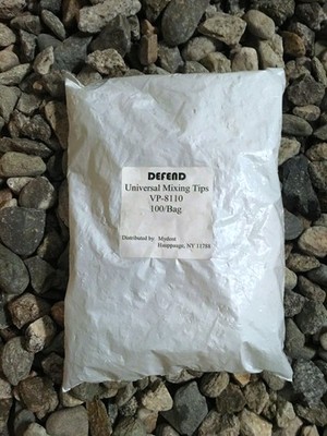 Defend Universal Mixing Tips White #VP-8110 100pcs/Bag