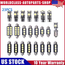 23x Canbus LED Car Interior Inside Light Dome Trunk Map License Plate Lamp Bulb
