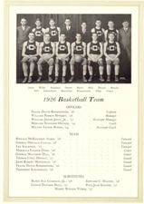 1926 Cornell University Cornellian 1926 Basketball Team Group Photo Page