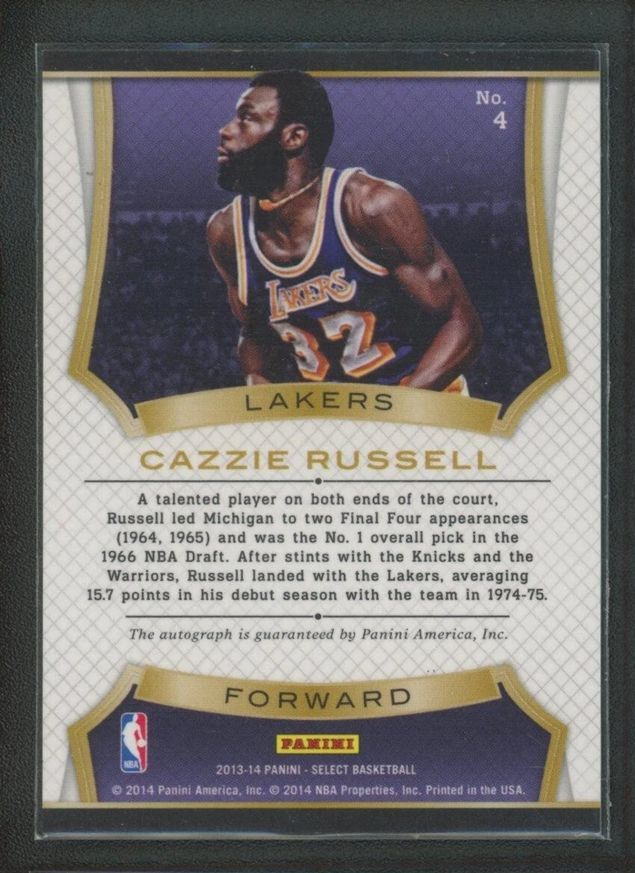 2013-14 Cazzie Russell auto panini select signatures autographs - Image 2 of 2