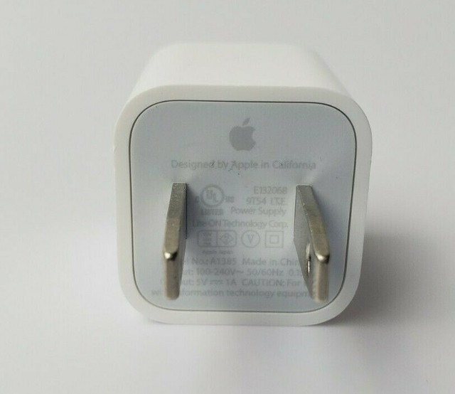 Genuine Apple iPhone 5W Wall Charger Adapter Cube A1385 eBay