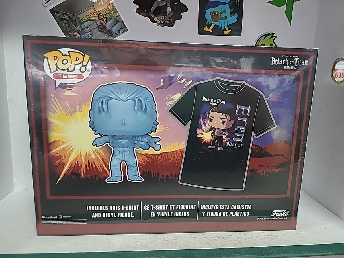 Funko Pop Tees! Attack On Titan Eren Jaeger Pop And Shirt