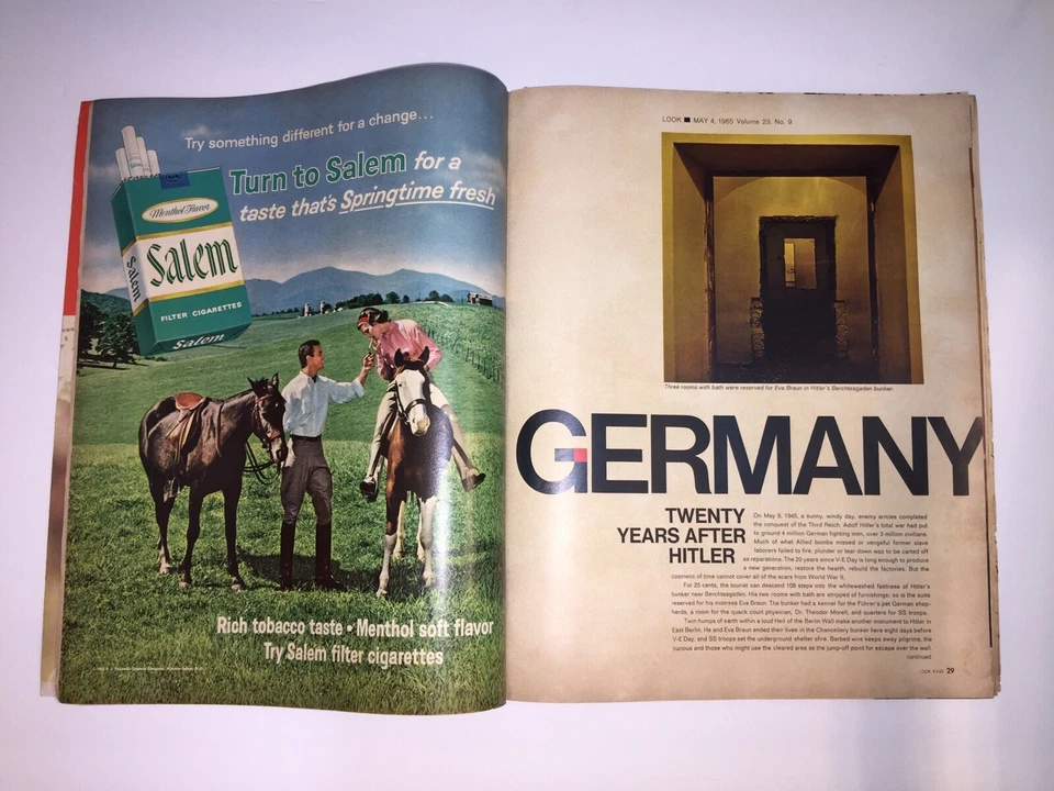 LOOK MAGAZINE MAY 4 1965 Vol 29 # 9 Germany Nazi Brigitte Bardot Jeanne Moreau Foto 2 de 4