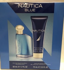 Nautica Blue 2pc Gift Set Eau De Toilette 1.7 fl oz + Hair & body wash 2.5 fl oz