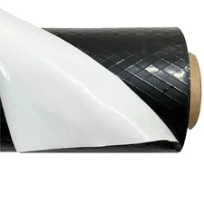 Raven R12WBK Dura-Skrim 12 Mil 3’ x 130’ White/Black Reinforced Plastic Sheeting