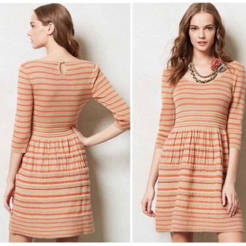 Knotted Striped Sweater Dress | eBay