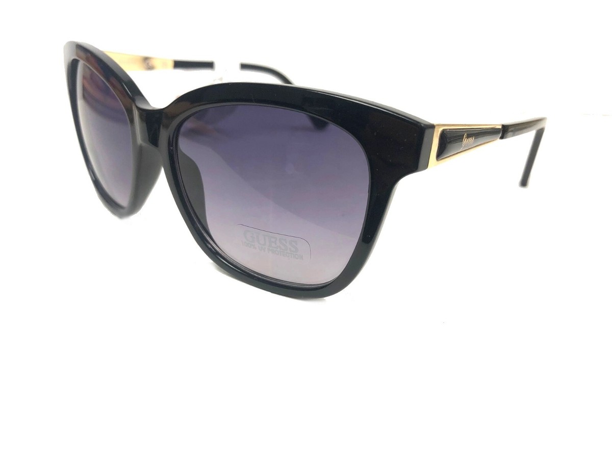 New GUESS GF0372 01B Black/Gray Womens Sunglasses