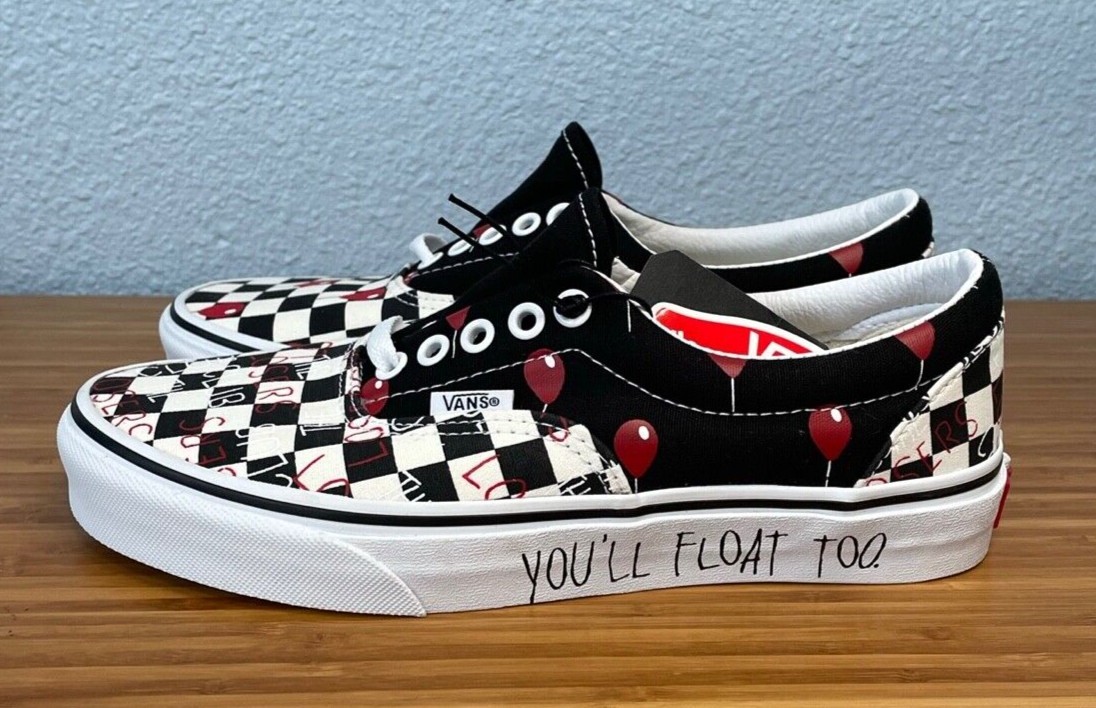 94年 PENNYWISE バンT Mサイズ Vans x House Of Terror “IT” Pennywise “You'll Float Too” Shoes