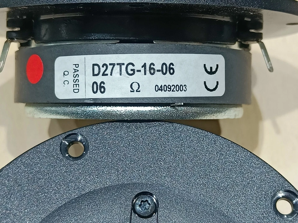TWEETER VIFA D27TG 16-06  -  6 - OHM  - 100W - COPPIA - 2 PEZZI ! - - Immagine 3 di 4