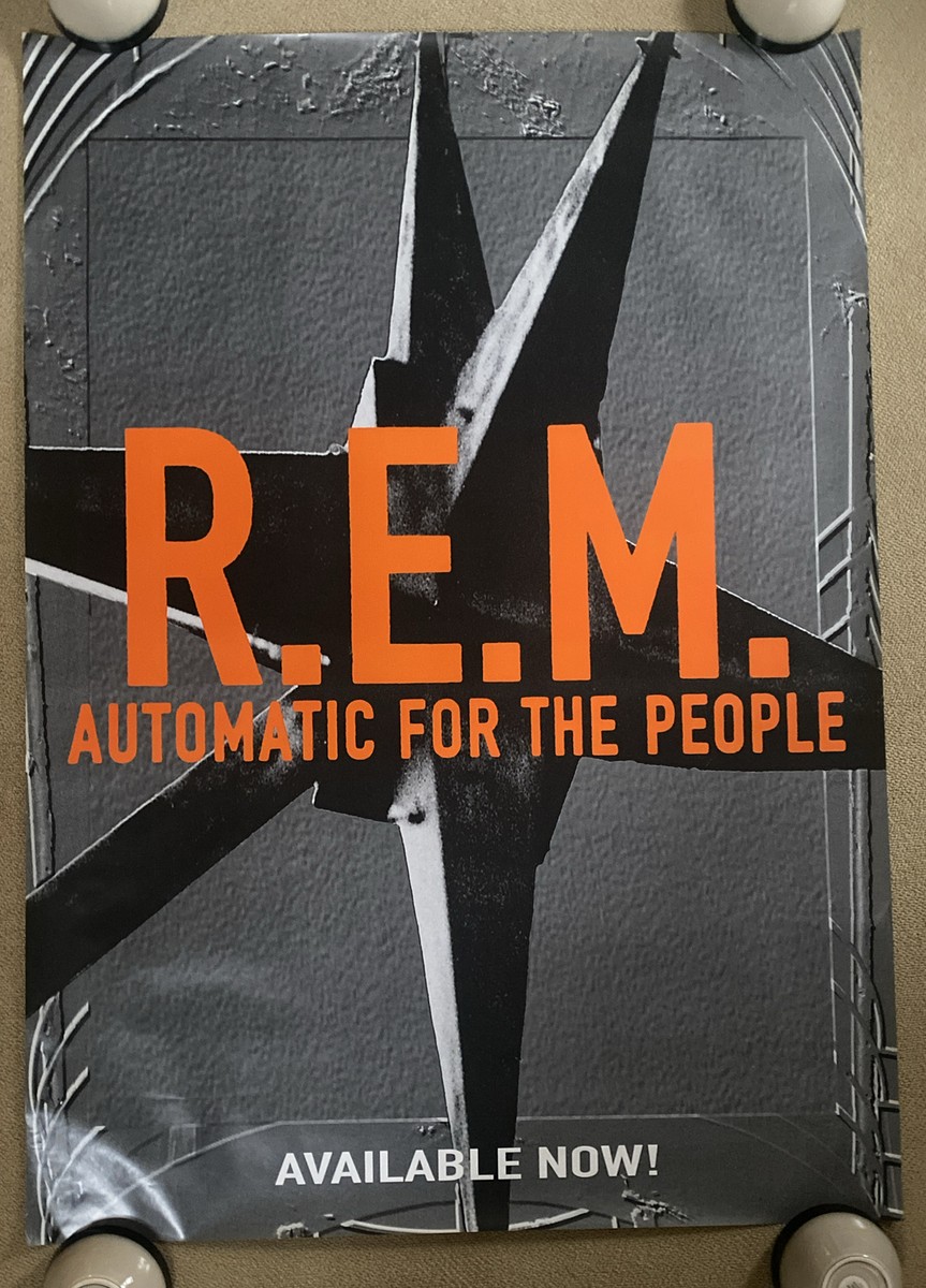 Vintage Poster R.E.M. Automatic For The People Music REM 1992 XL