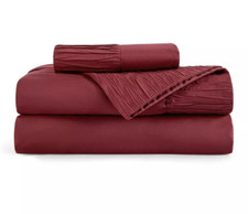 Bedsure | 4 Pcs Solid Embossed SoftSheet & Pi...