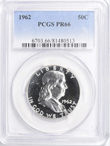 1962 Franklin Half Dollar PCGS PR66