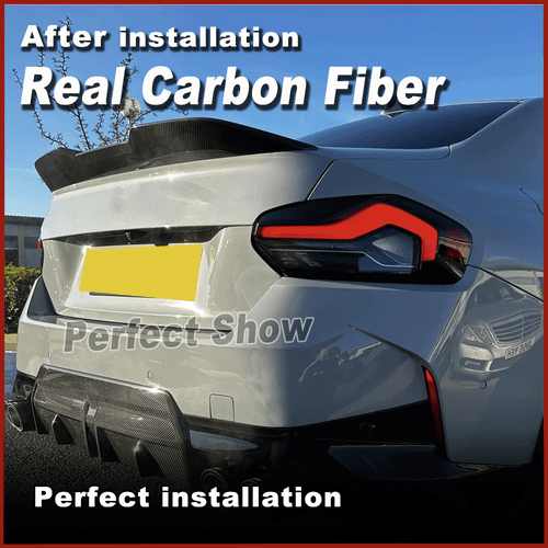 For BMW G42 G87 M2 M235i M240i Coupe 2022-23 REAL Carbon Rear Trunk Spoiler Wing - Picture 3 of 15