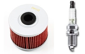 Oil Filter NGK Spark Plug Tune up Kit Honda TRX700XX TRX 700 2008 2009 ZFR7F-11