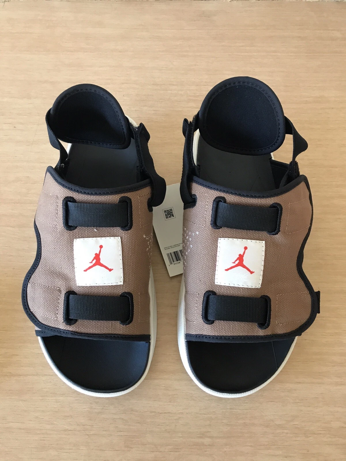 Sandalo Nike Air Jordan LS CZ0791 201 marrone arancione nero slide da uomo taglia 12 nuove