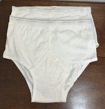Vintage 80s JOCKEY Y FLY CLASSIC Cotton Briefs Men's 42 Underwear Made in USA