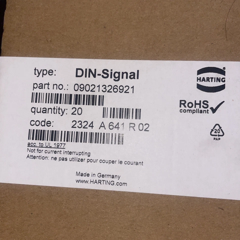 (20 pcs) 32 Pin Din-Signal Header, Right Angle Pins Through Hole Connector - Image 3 of 3