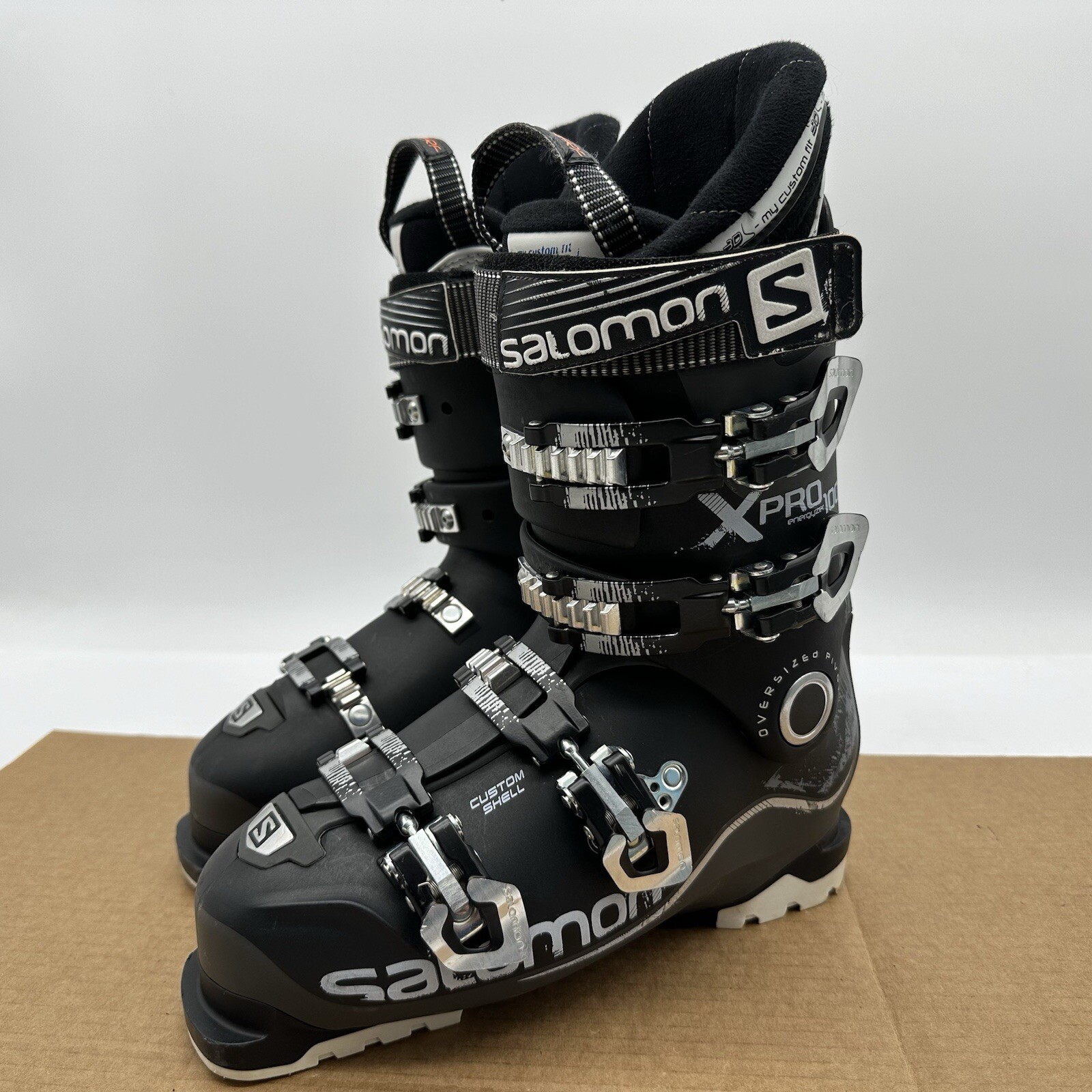 Scarponi da sci invernali Salomon X Pro Energyzer 100 neri uomo 26 5 ottime condizioni
