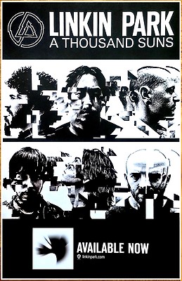 LINKIN PARK A Thousand Suns Ltd Ed RARE New Poster Display