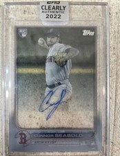 2022 Topps Clearly Authentic Connor Seabold Rookie Auto RC #CAA-CS Red Sox