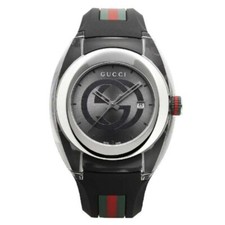 Gucci YA137116 Sync Quartz Rubber Men's Watch New Box Paper's